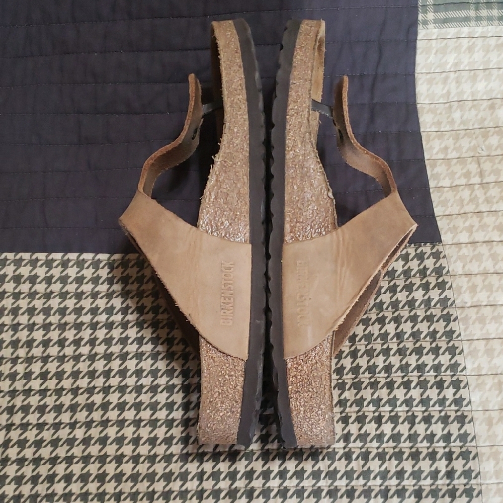 Birkenstock Gizeh Tobacco Brown Sandals Size 41 - Picture 5 of 10